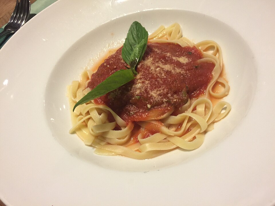 Image of a pasta dinner